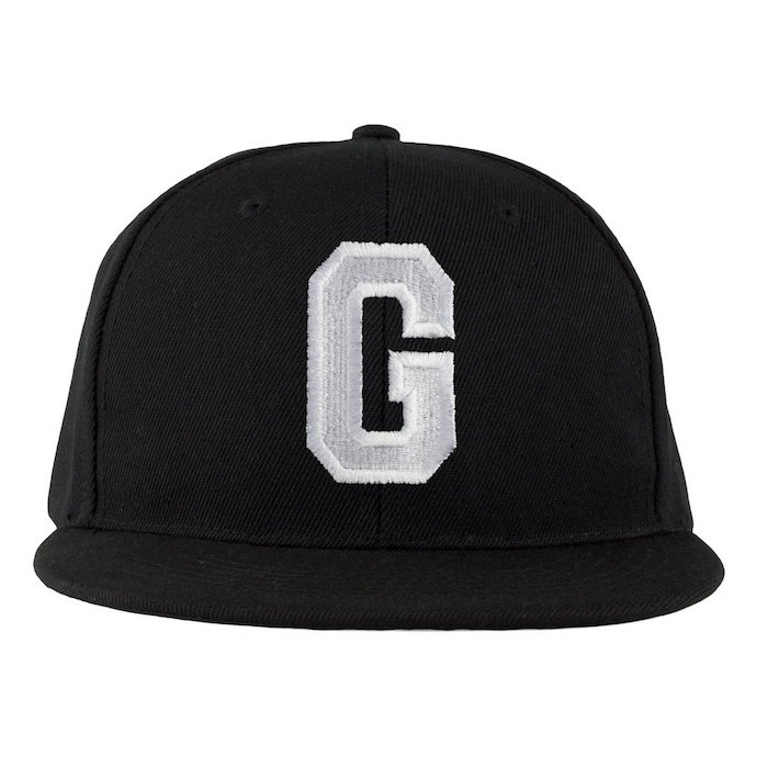 4sold ABC Letter Snapback Cap in black / White with letters A to Z